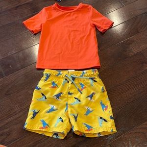 Two piece swim suit boys 18 months.